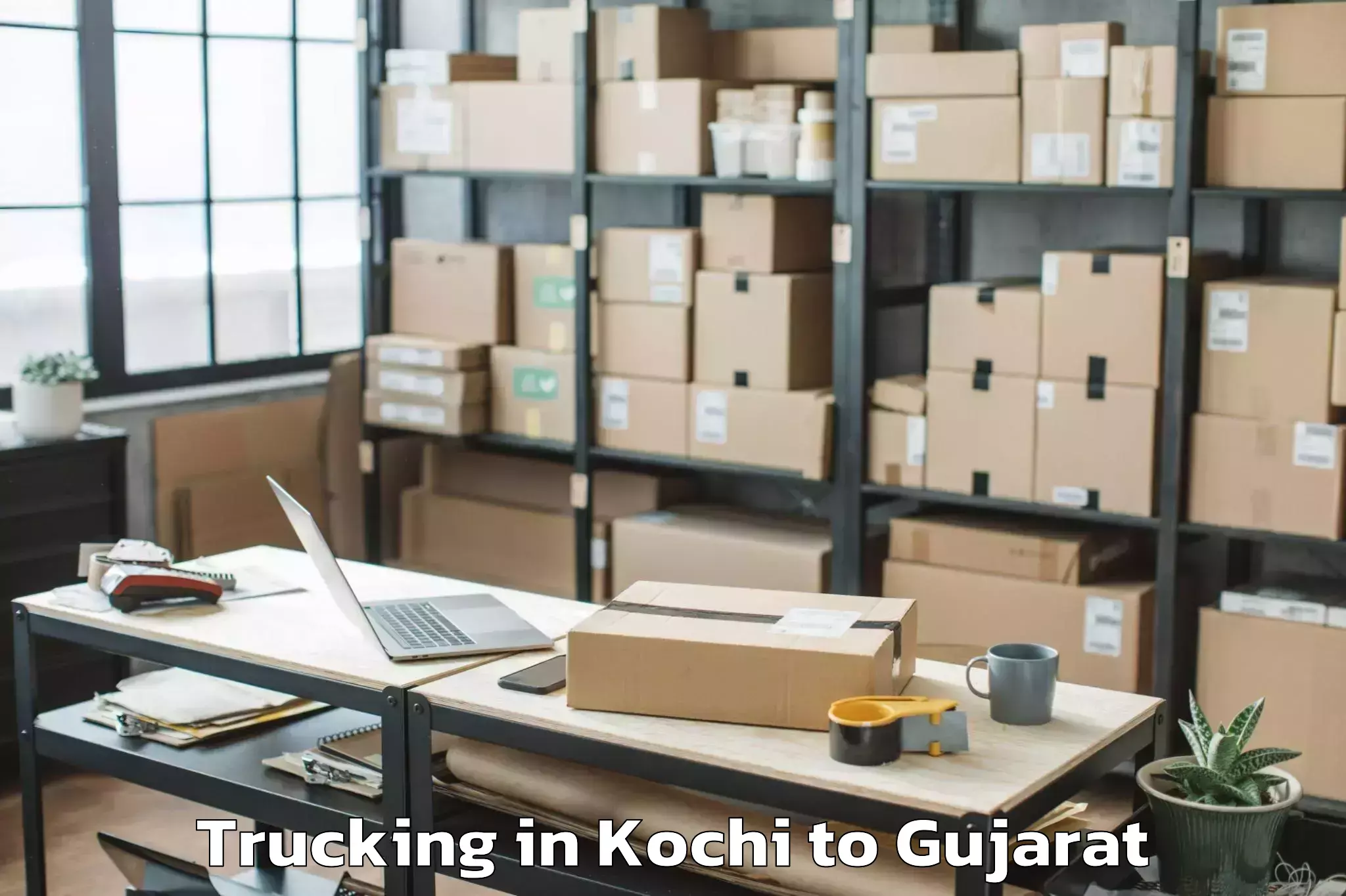 Quality Kochi to Khambhat Trucking